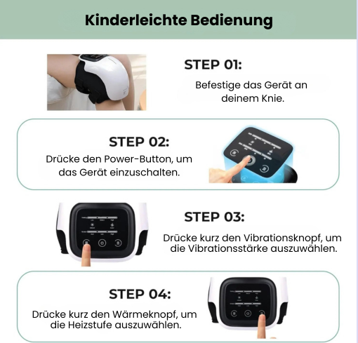 3-in-1 Knie-Massagegerät – Spürbare Linderung in Minuten