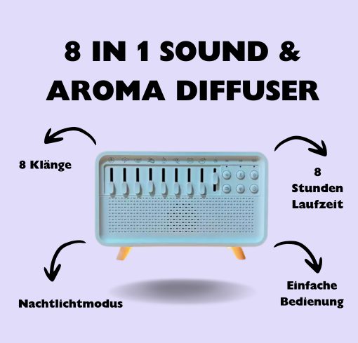 8-in-1 Einschlafhilfe mit Sound & Aroma - Fitello